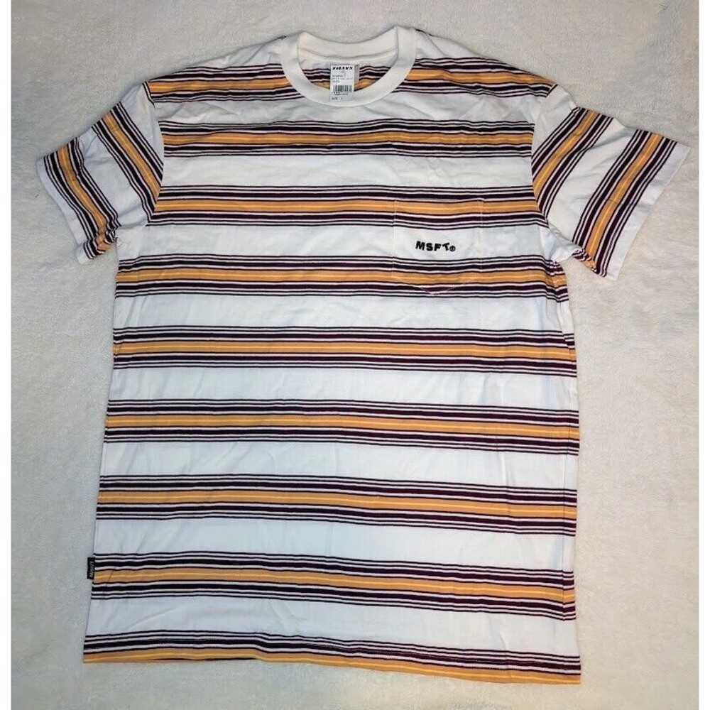 Men’s M/SF/T Mad Minds Striped T Shirt Large